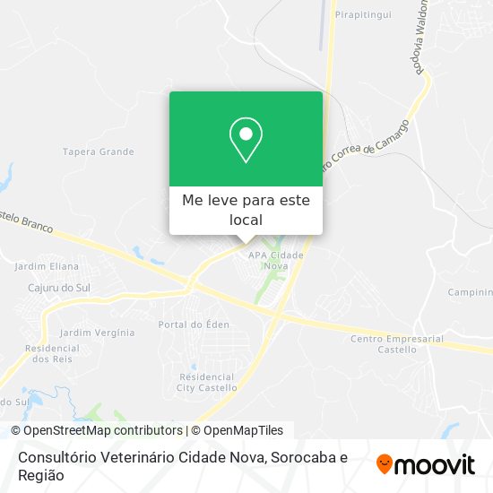 Consultório Veterinário Cidade Nova mapa