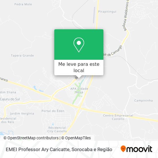 EMEI Professor Ary Caricatte mapa