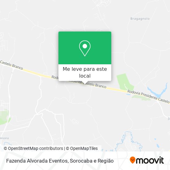 Fazenda Alvorada Eventos mapa