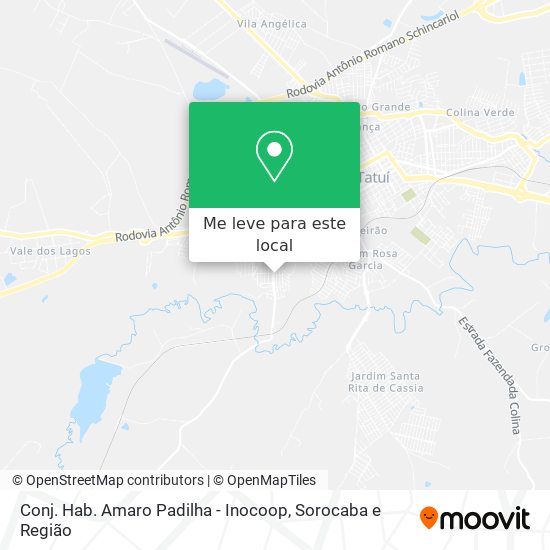 Conj. Hab. Amaro Padilha - Inocoop mapa