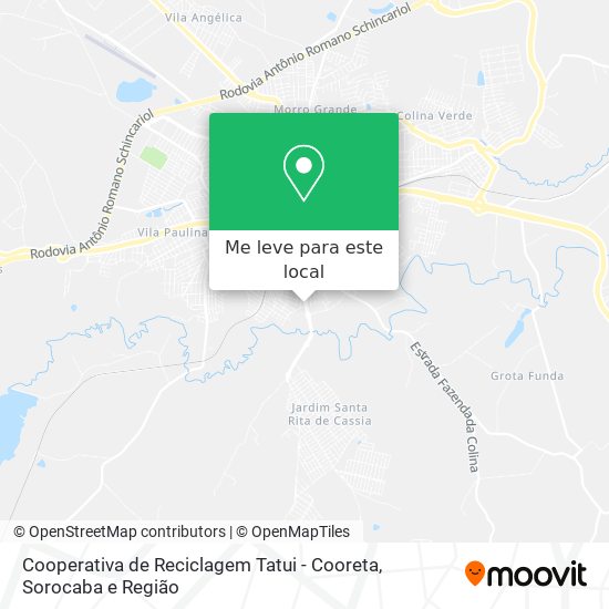 Cooperativa de Reciclagem Tatui - Cooreta mapa