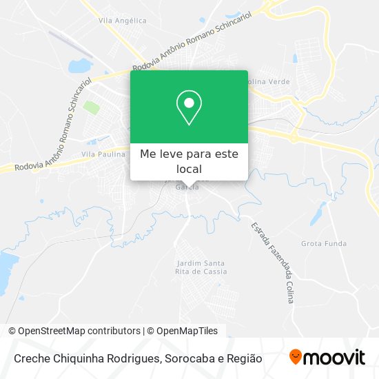 Creche Chiquinha Rodrigues mapa