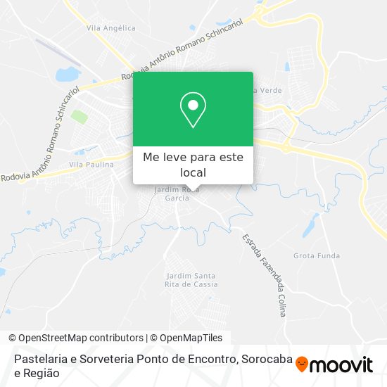 Pastelaria e Sorveteria Ponto de Encontro mapa
