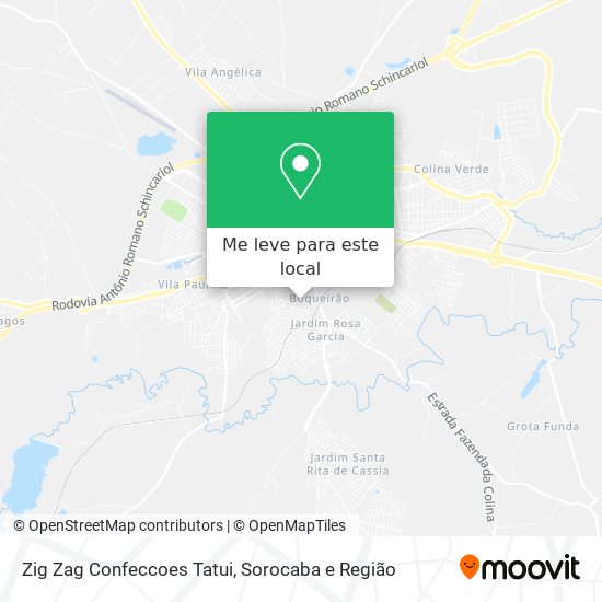 Zig Zag Confeccoes Tatui mapa