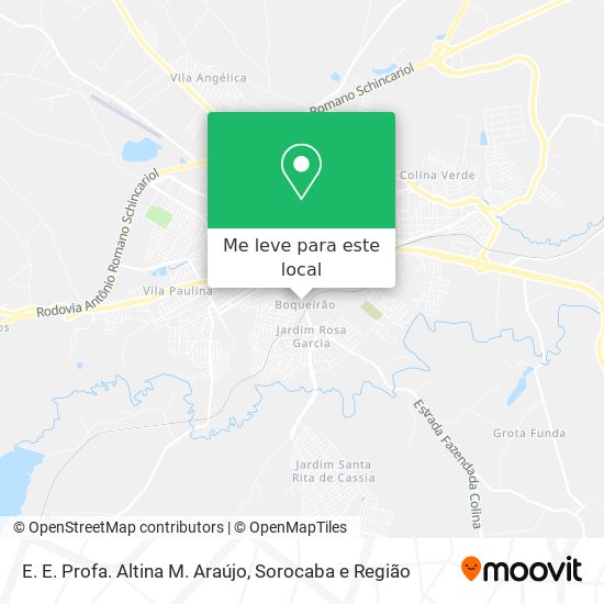 E. E. Profa. Altina M. Araújo mapa