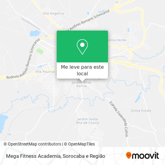 Mega Fitness Academia mapa