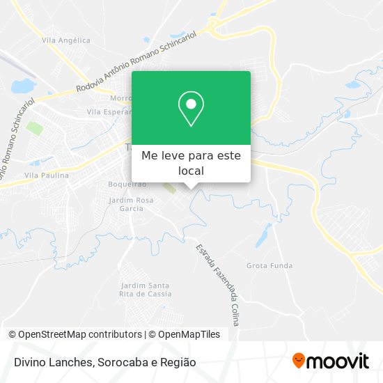 Divino Lanches mapa