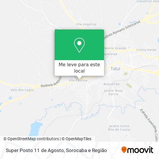 Super Posto 11 de Agosto mapa