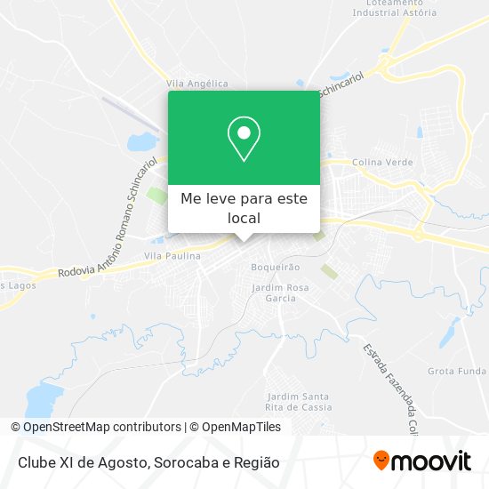Clube XI de Agosto mapa