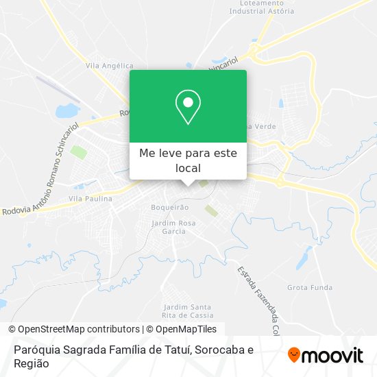 Paróquia Sagrada Família de Tatuí mapa