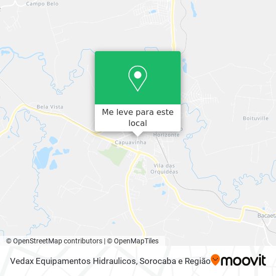 Vedax Equipamentos Hidraulicos mapa
