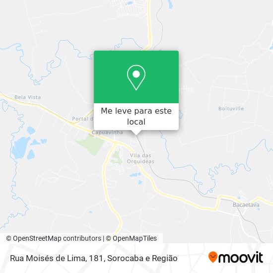 Rua Moisés de Lima, 181 mapa