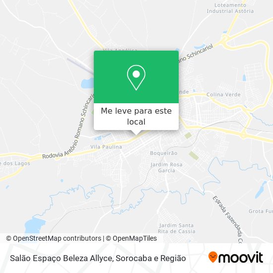 Salão Espaço Beleza Allyce mapa