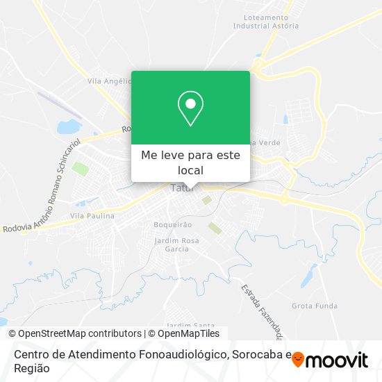 Centro de Atendimento Fonoaudiológico mapa