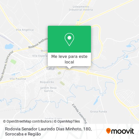 Rodovia Senador Laurindo Dias Minhoto, 180 mapa