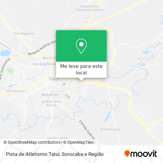 Pista de Atletismo Tatui mapa