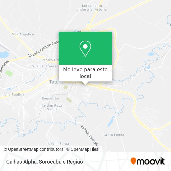 Calhas Alpha mapa