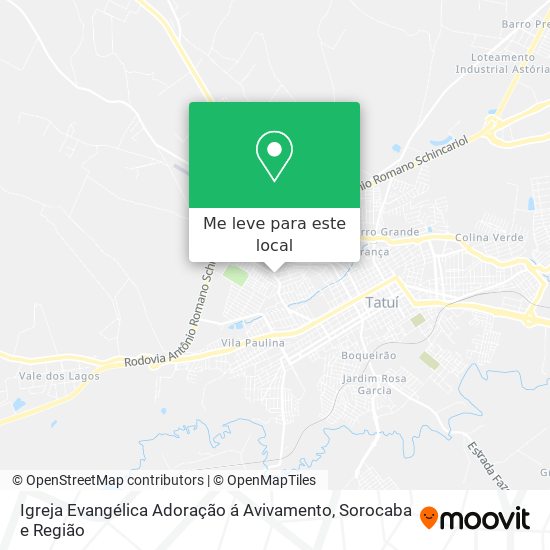 Igreja Evangélica Adoração á Avivamento mapa