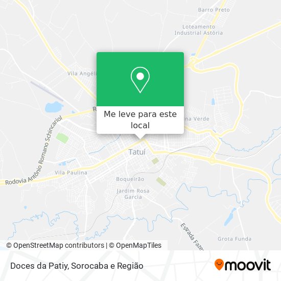 Doces da Patiy mapa