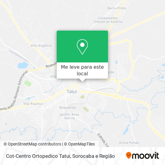 Cot-Centro Ortopedico Tatui mapa
