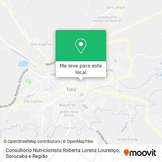 Consultório Nutricionista Roberta Lorenz Lourenço mapa