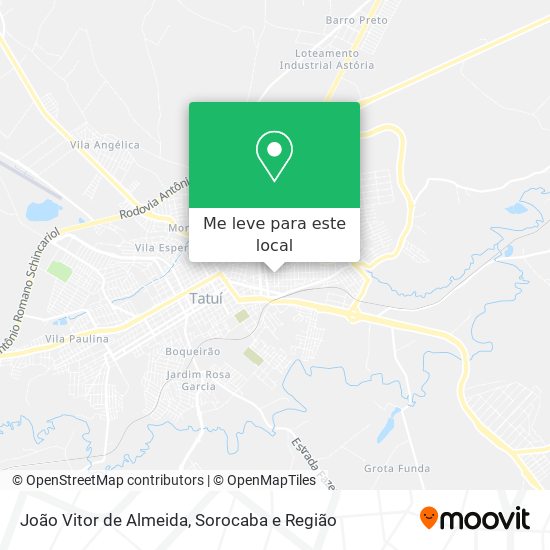 João Vitor de Almeida mapa