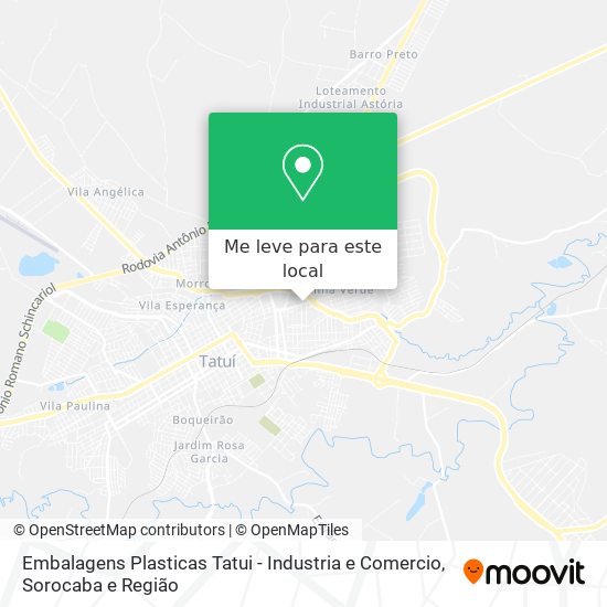 Embalagens Plasticas Tatui - Industria e Comercio mapa