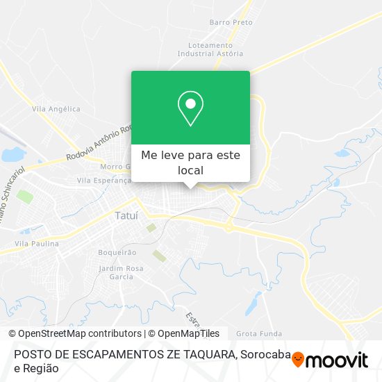 POSTO DE ESCAPAMENTOS ZE TAQUARA mapa
