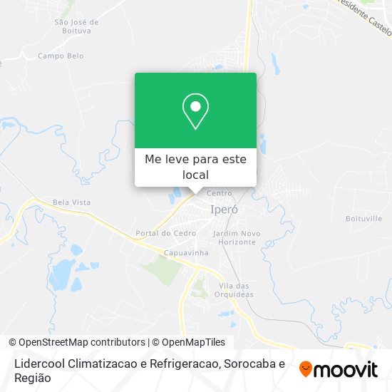 Lidercool Climatizacao e Refrigeracao mapa