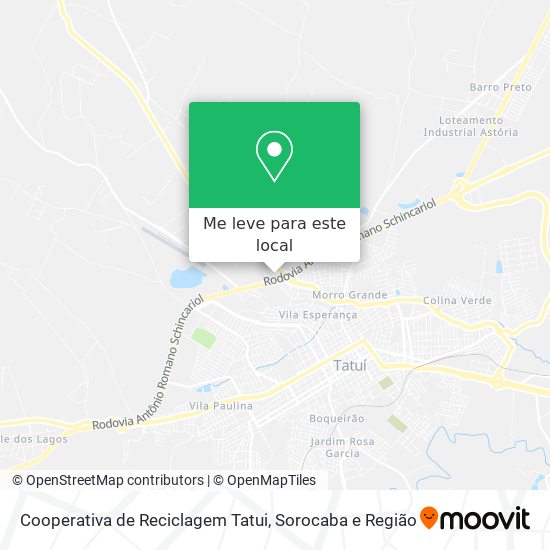 Cooperativa de Reciclagem Tatui mapa