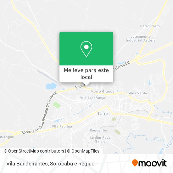 Vila Bandeirantes mapa