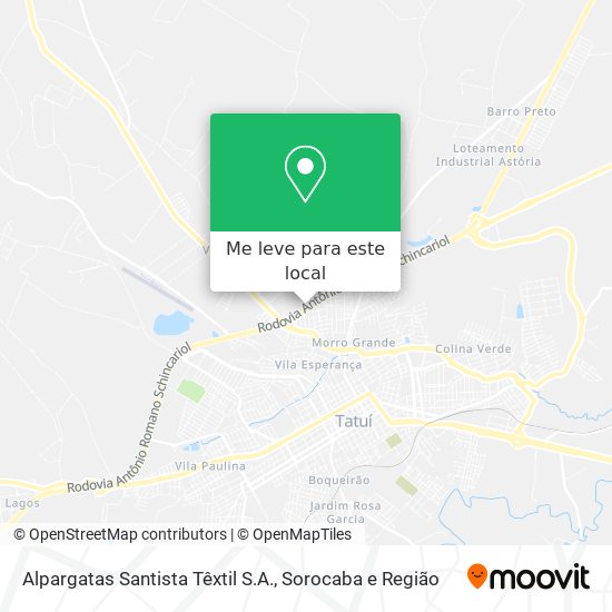 Alpargatas Santista Têxtil S.A. mapa