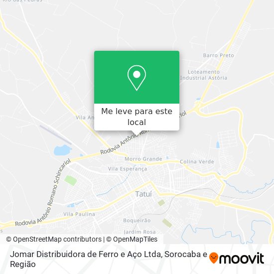 Jomar Distribuidora de Ferro e Aço Ltda mapa