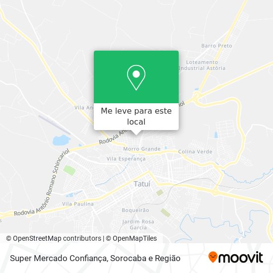 Super Mercado Confiança mapa