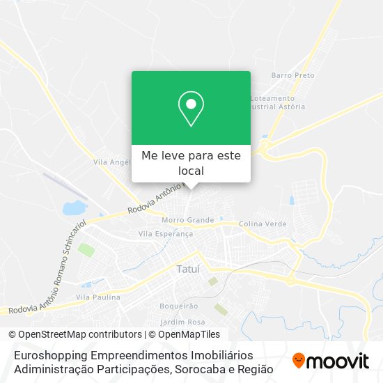 Euroshopping Empreendimentos Imobiliários Adiministração Participações mapa