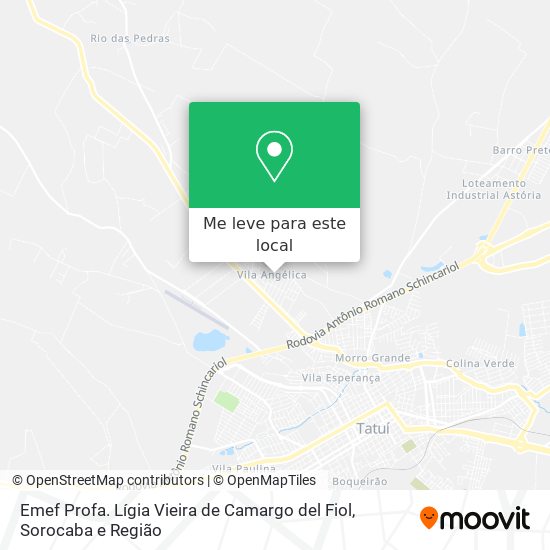 Emef Profa. Lígia Vieira de Camargo del Fiol mapa