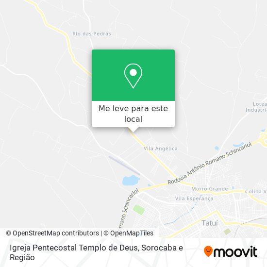 Igreja Pentecostal Templo de Deus mapa