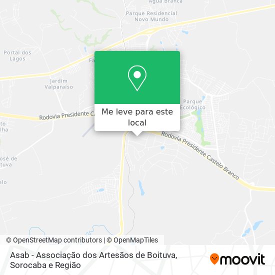 Asab - Associação dos Artesãos de Boituva mapa