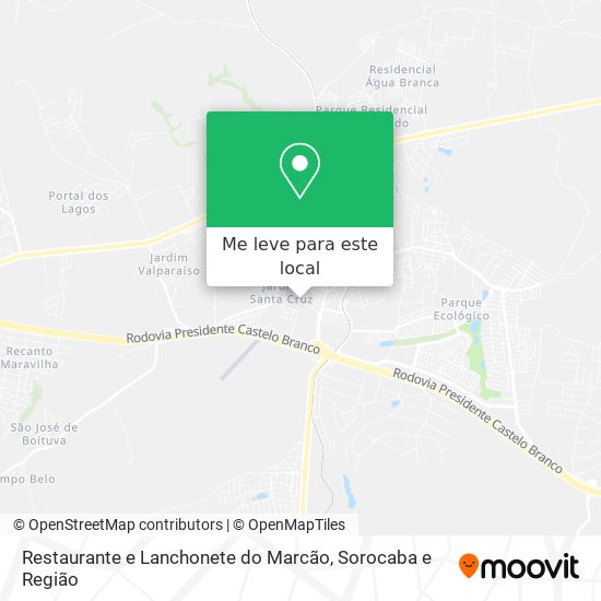 Restaurante e Lanchonete do Marcão mapa