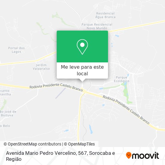 Avenida Mario Pedro Vercelino, 567 mapa