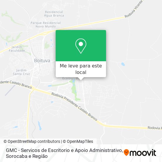 GMC - Servicos de Escritorio e Apoio Administrativo mapa