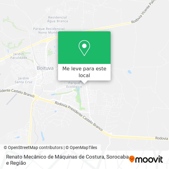 Renato Mecânico de Máquinas de Costura mapa