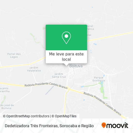 Dedetizadora Três Fronteiras mapa