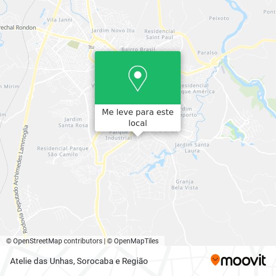 Atelie das Unhas mapa