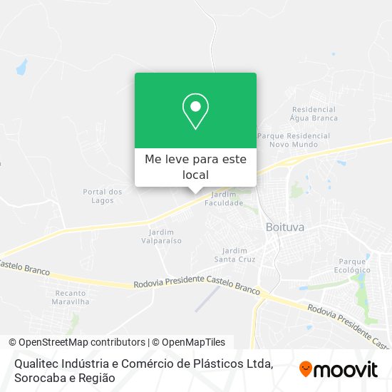 Qualitec Indústria e Comércio de Plásticos Ltda mapa