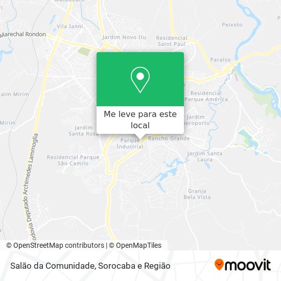 Salão da Comunidade mapa