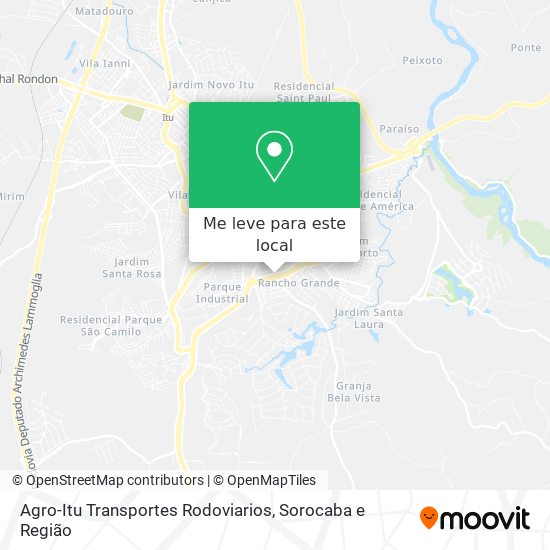 Agro-Itu Transportes Rodoviarios mapa