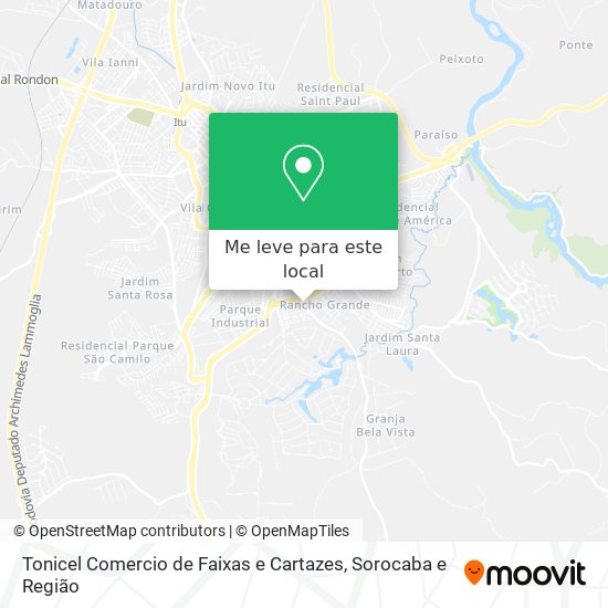 Tonicel Comercio de Faixas e Cartazes mapa