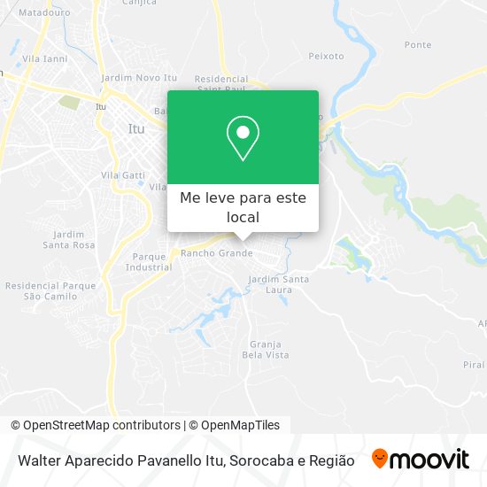 Walter Aparecido Pavanello Itu mapa