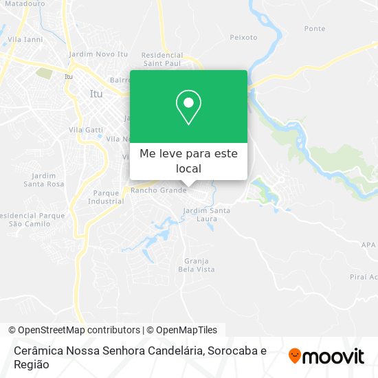 Cerâmica Nossa Senhora Candelária mapa